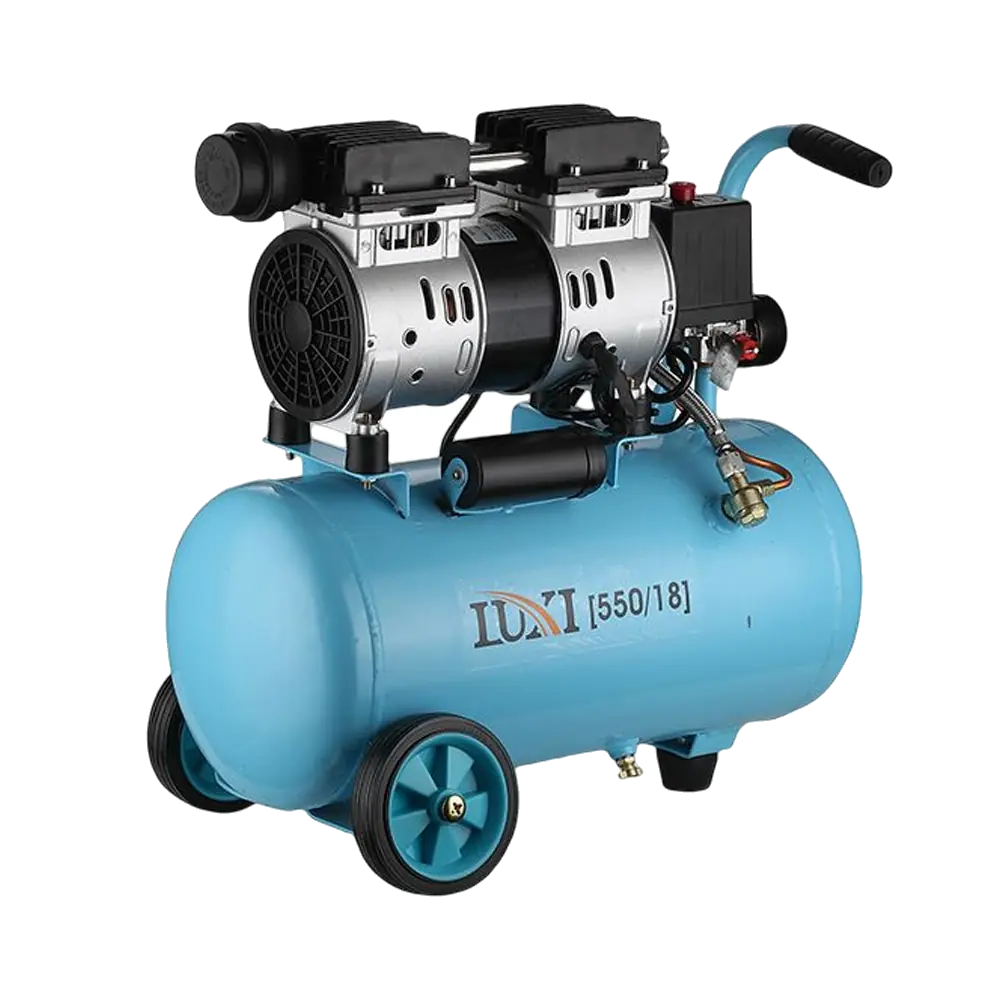 550W 18L Dual Cylinder Oil Free Compressor Model C-818