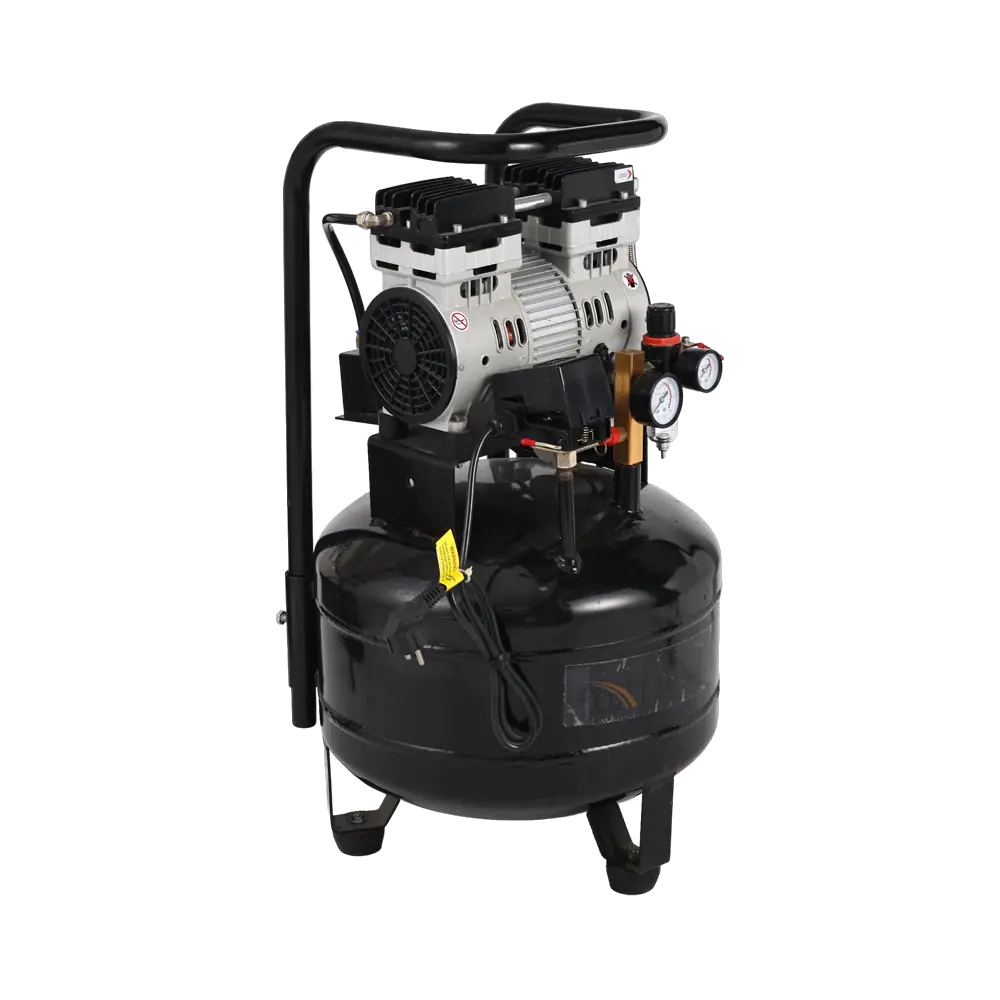 750W 24L Dual Cylinder Oil Free Pancake Tank Compressor Model C-820